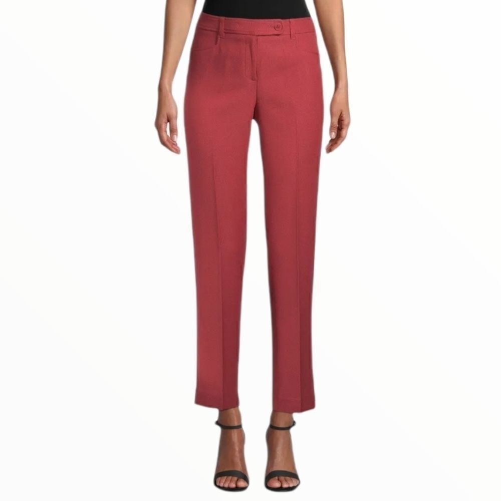 Anne Klein dude slim straight leg pants